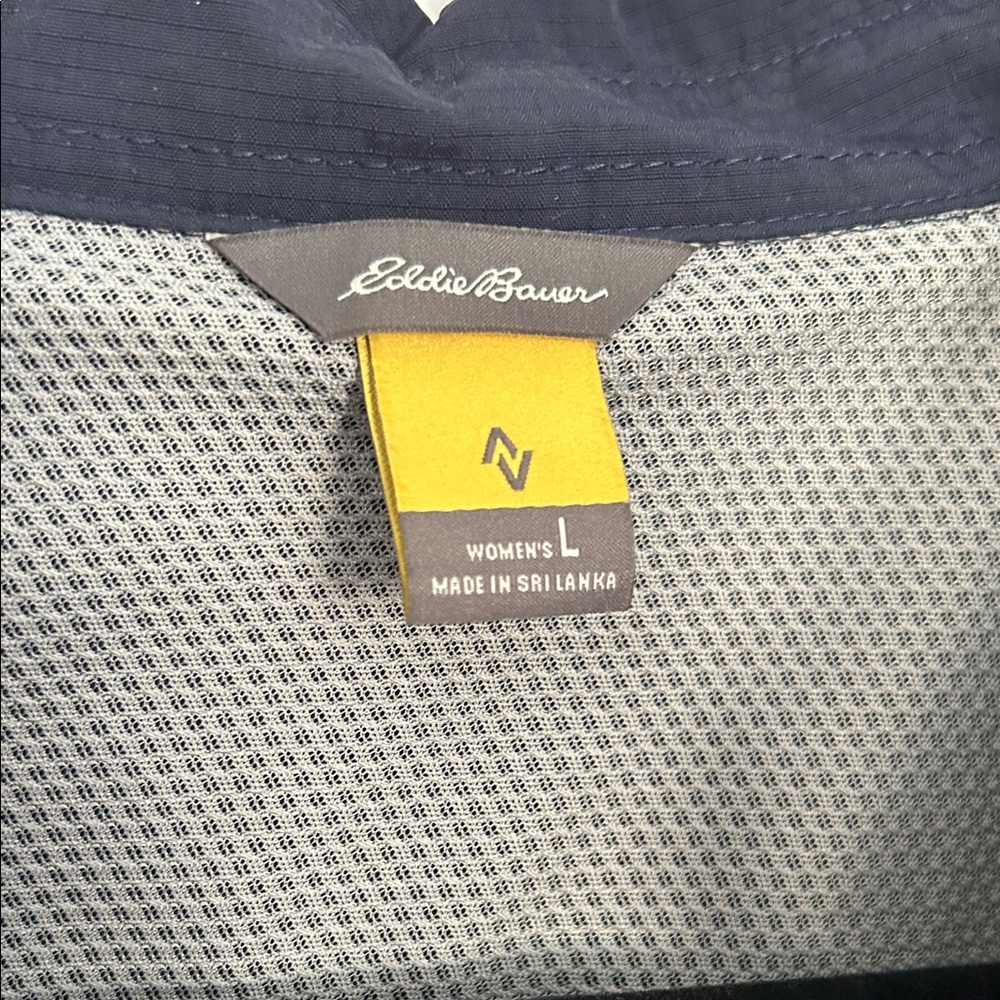 Eddie Bauer Navy Button-Down Shirt - Picture 3 of 4